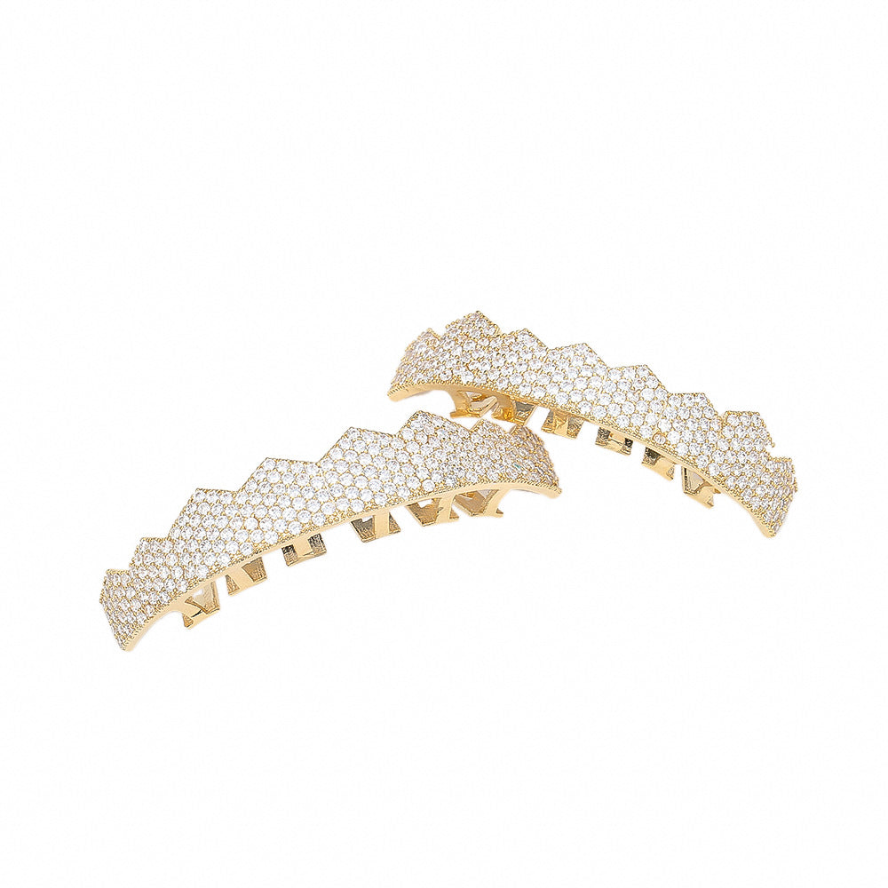 Gold-plated Micro-inlaid Zircon Hip Hop Grillz