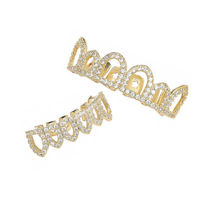 Halloween Hollow Micro-inlaid Zircon Hip-hop Grillz