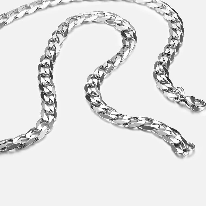 7mm Stainless Steel Cuban Link Chain