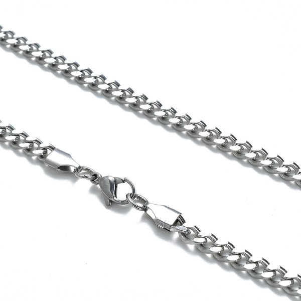 Stainless Steel Cuban Link Chain Necklace