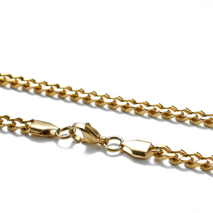 Stainless Steel Cuban Link Chain Necklace