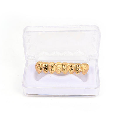 8-tooth Glossy Gold-plated Hip-hop Grillz