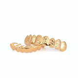 8-tooth Glossy Gold-plated Hip-hop Grillz