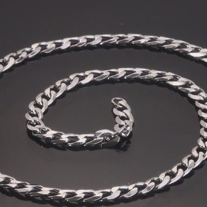 7mm Stainless Steel Cuban Link Chain