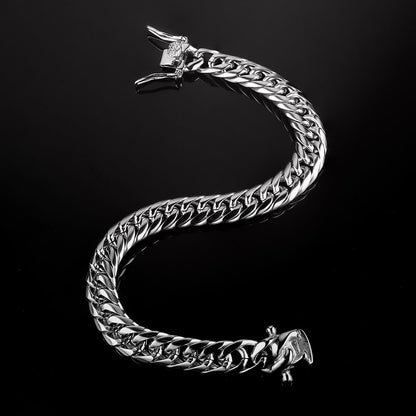 9mm Multi-Size Stainless Steel Cuban Bracelet