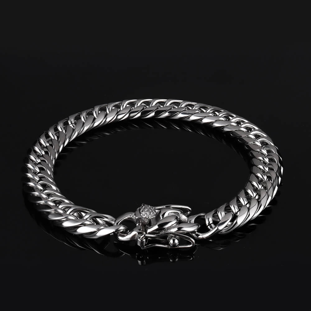 9mm Multi-Size Stainless Steel Cuban Bracelet
