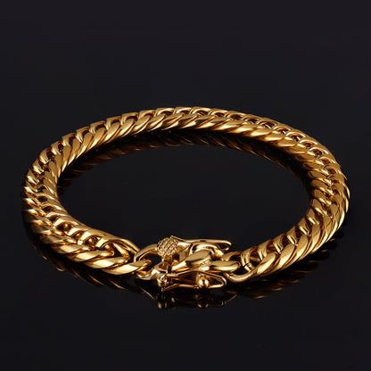 9mm Multi-Size Stainless Steel Cuban Bracelet