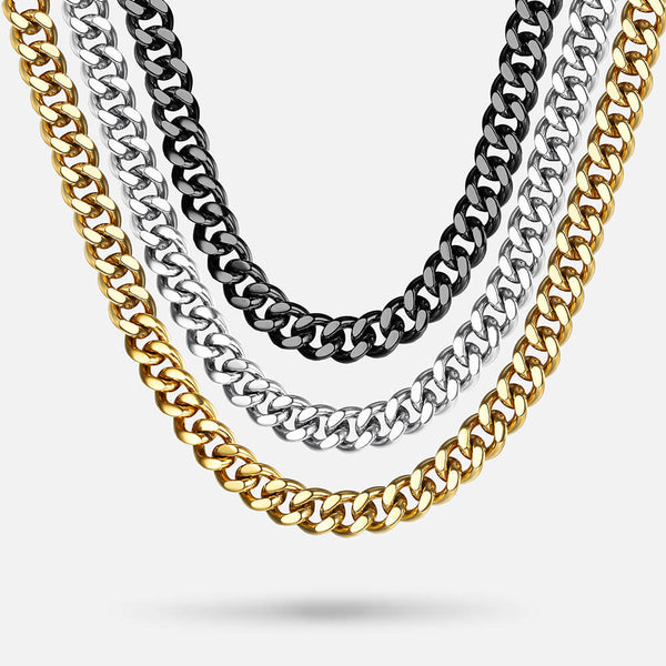 9mm Stainless Steel Cuban Link Chain