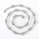 Hip Hop Zircon Wire Chain Necklace