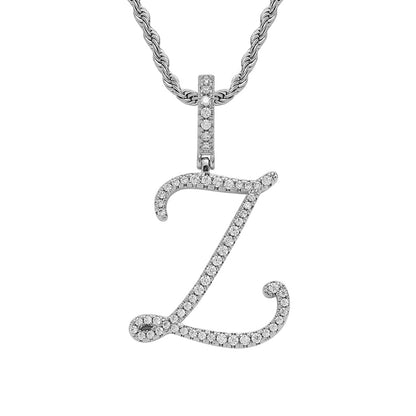 Hip Hop English Alphabet Art Font Pendant