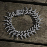 20mm Barbed Thorns Rap Bracelet03 | iceremix.com