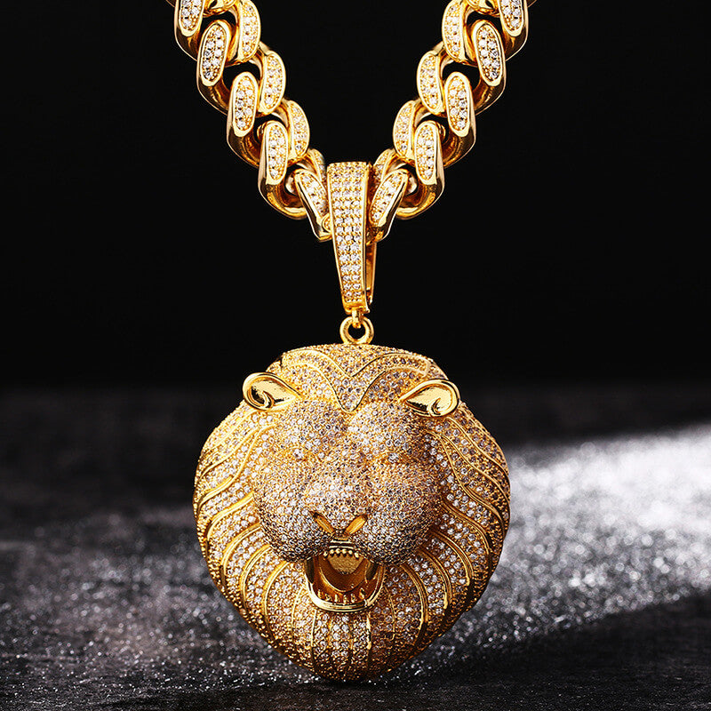 Bling Bling Lion Head Pendant