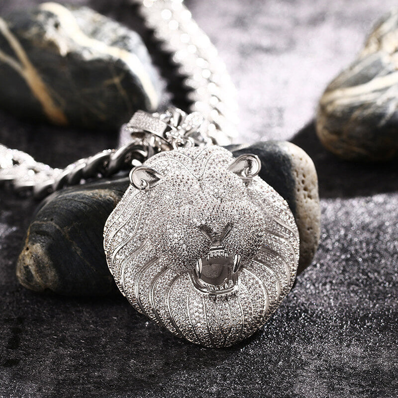 Bling Bling Lion Head Pendant