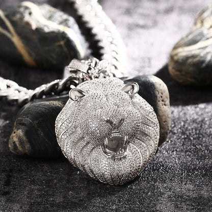 Bling Bling Lion Head Pendant