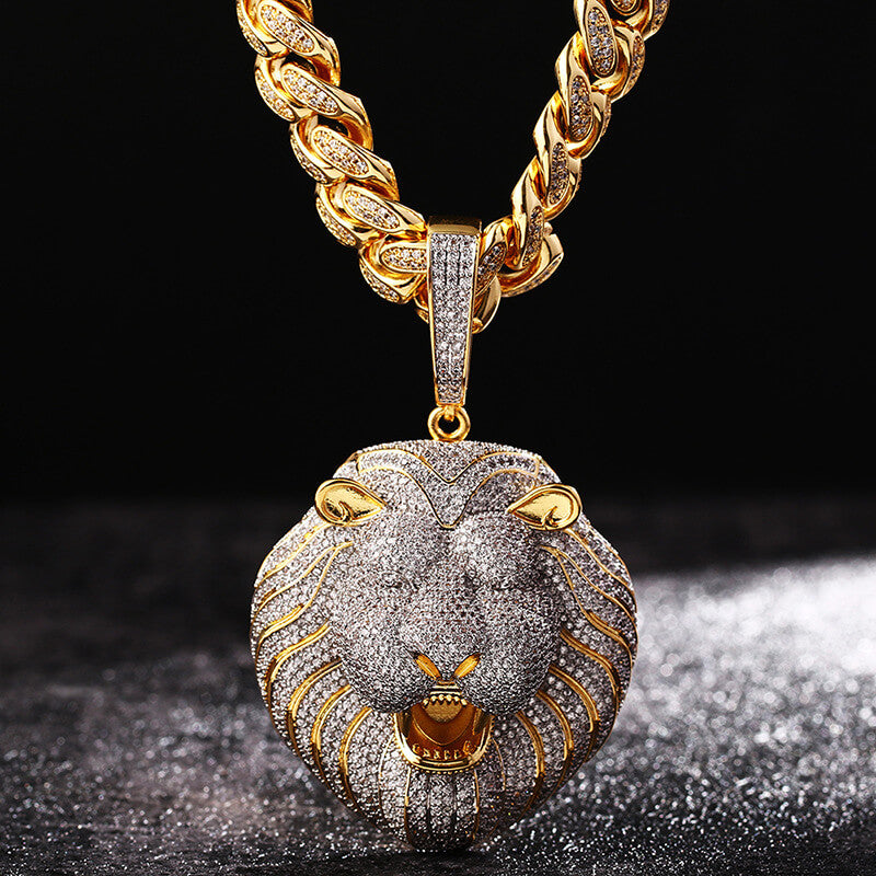 Bling Bling Lion Head Pendant