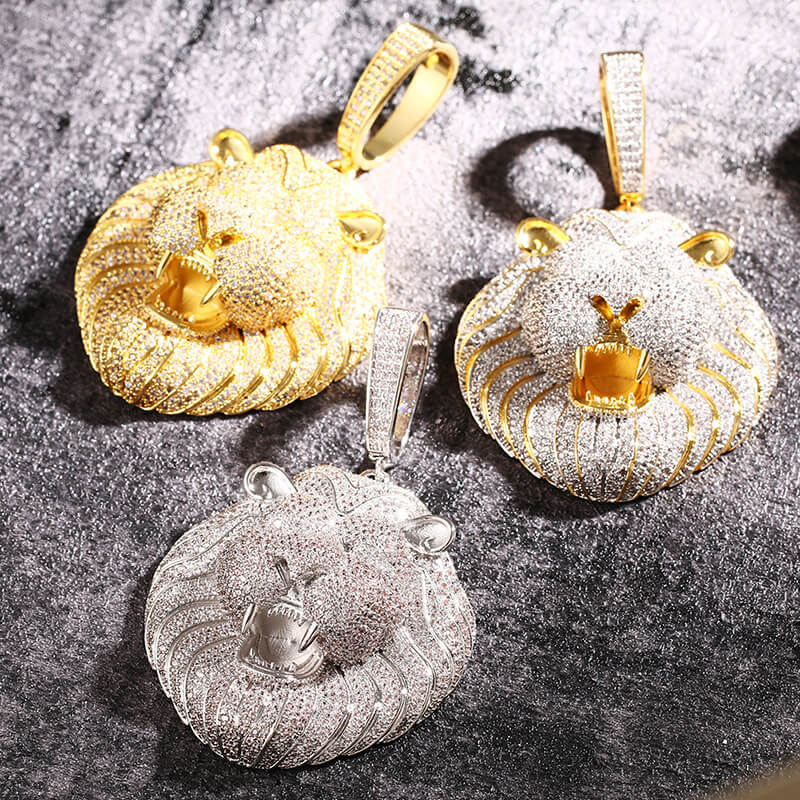 Bling Bling Lion Head Pendant