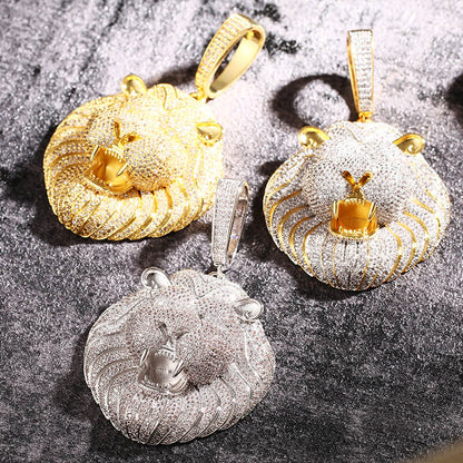 Bling Bling Lion Head Pendant
