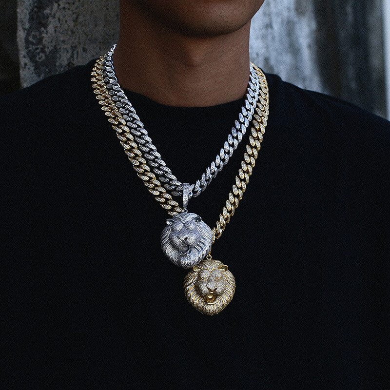 Bling Bling Lion Head Pendant