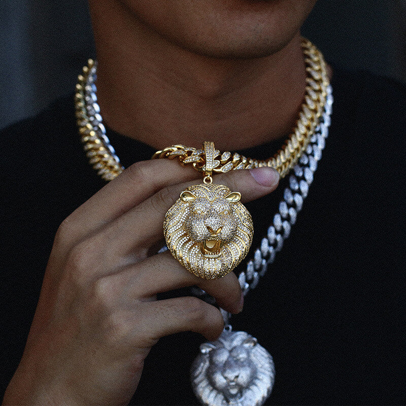 Bling Bling Lion Head Pendant