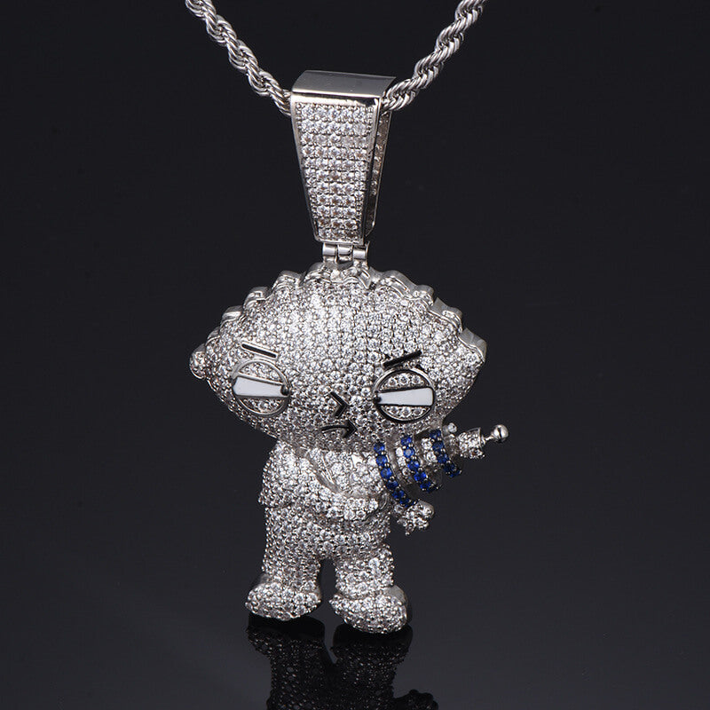 Cartoon Character Diamond Pendant
