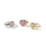 Copper Inlaid Zircon Heart-shaped Couple Ring03 | iceremix.com