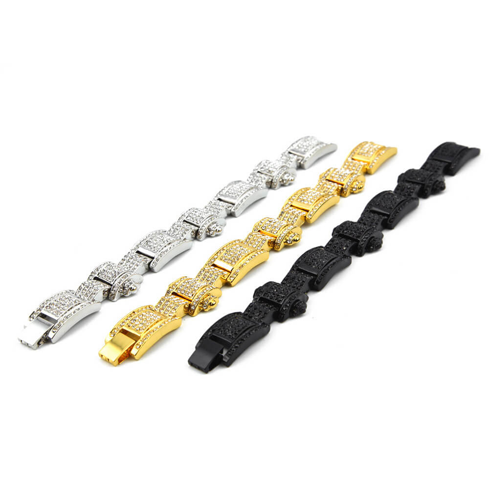 Fashion Buckle Hip Hop Bracelet