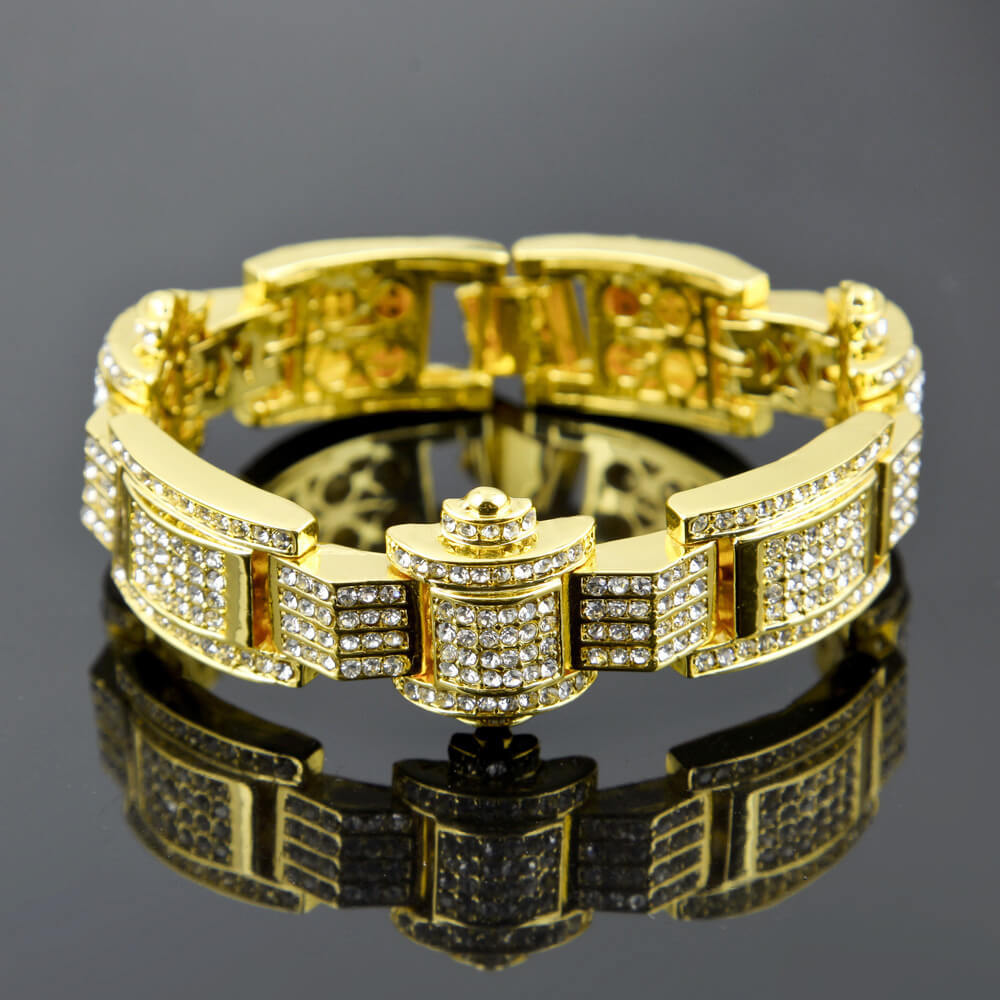Fashion Buckle Hip Hop Bracelet
