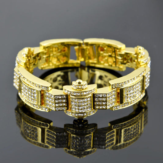 Fashion Buckle Hip Hop Bracelet