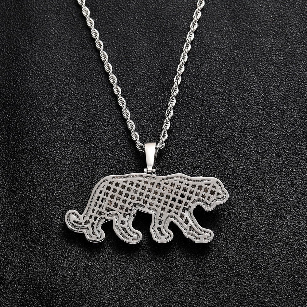 Hip-hop Black Leopard Pendant