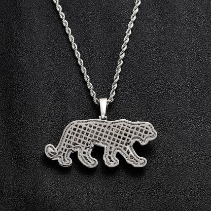Hip-hop Black Leopard Pendant