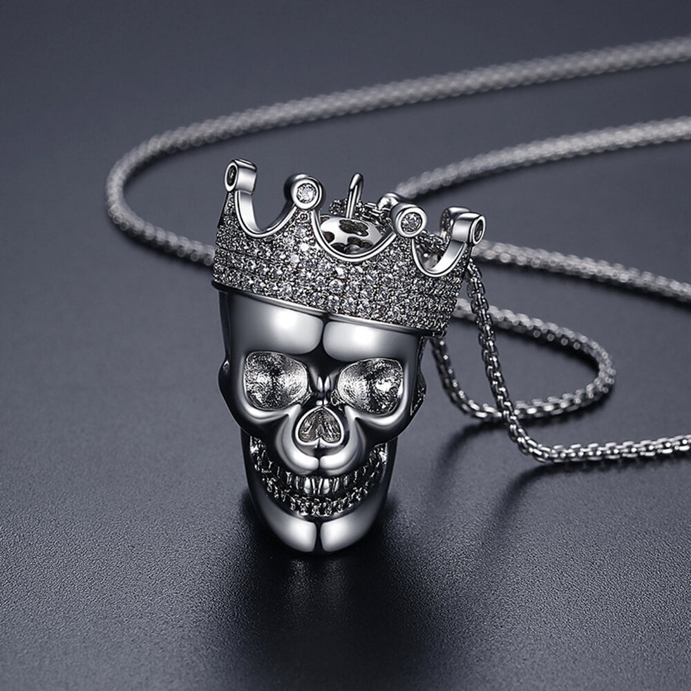 Hip Hop Crown Skull Pendant01 | iceremix.com