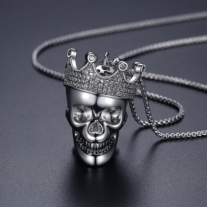 Hip Hop Crown Skull Pendant01 | iceremix.com