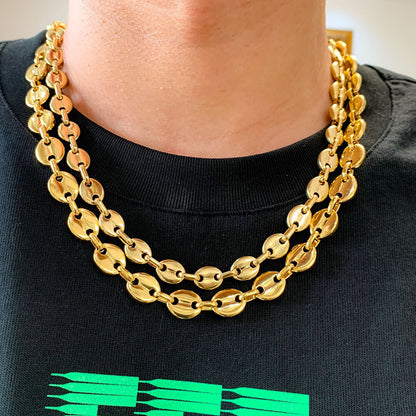 Hip Hop Pig Nose Coffee Bean Thick Chain