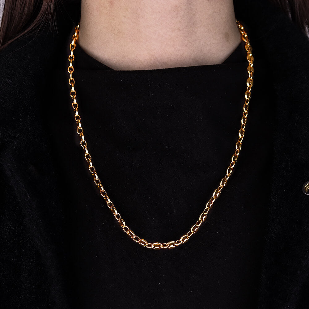 Hip Hop Pig Nose Coffee Bean Thick Chain