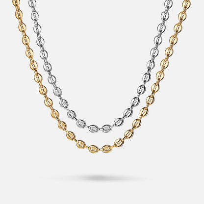 Hip Hop Pig Nose Coffee Bean Thick Chain