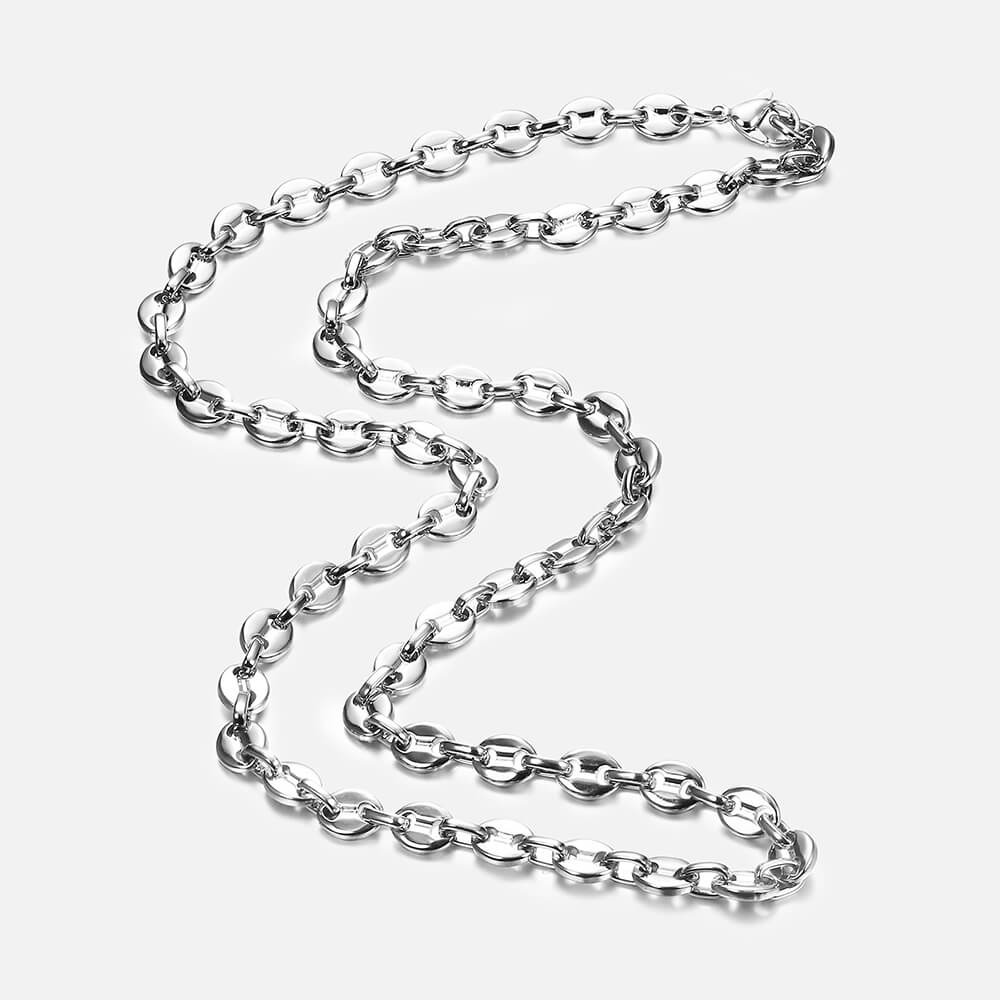 Hip Hop Pig Nose Coffee Bean Thick Chain