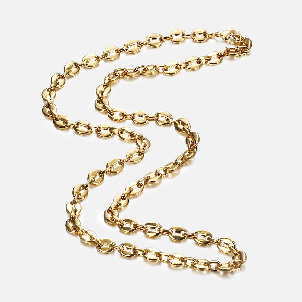 Hip Hop Pig Nose Coffee Bean Thick Chain