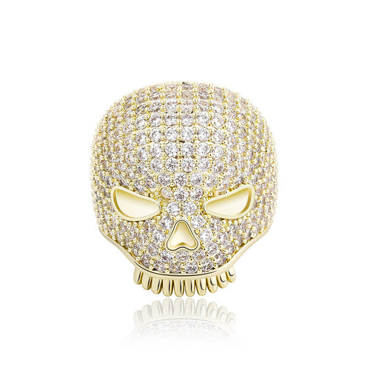 Hip Hop Skull Zircon Ring