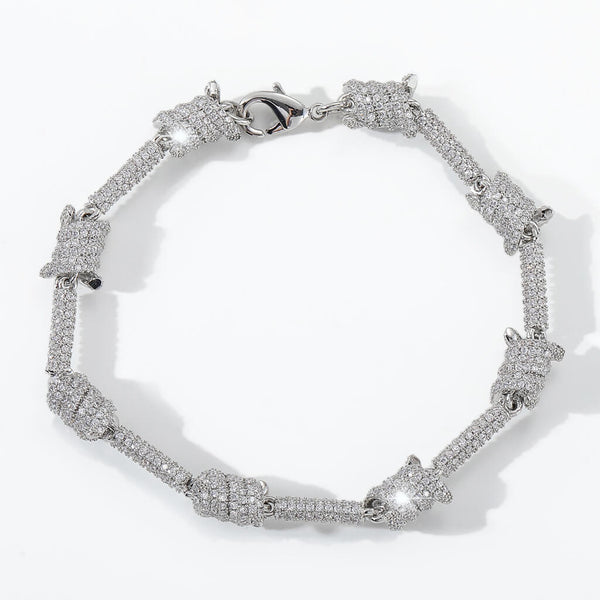 Hip Hop Zircon Wire Chain Bracelet