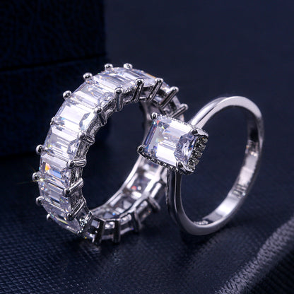 Classic Luxury Hand-Set Gem Hip Hop Ring