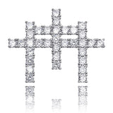 Iced Triple Cross Pendant