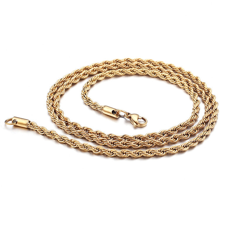 Multi-Size Stainless Steek Rope Chain