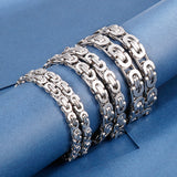 Multi-Size Stainless Steel Byzantine Bracelet