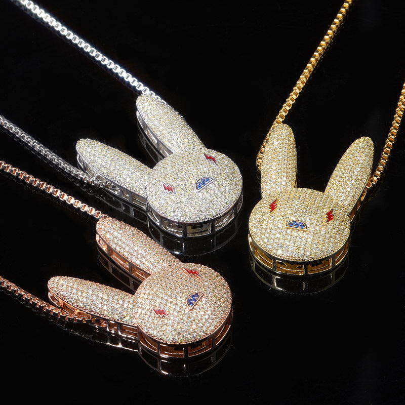 Iced Bad Bunny Pendant