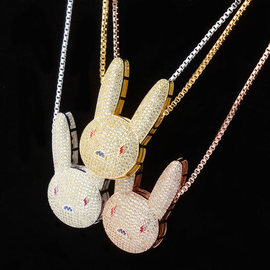 Iced Bad Bunny Pendant