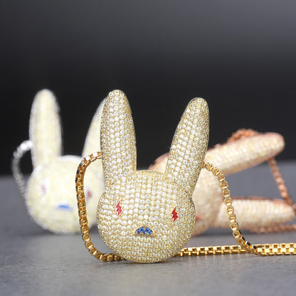 Iced Bad Bunny Pendant