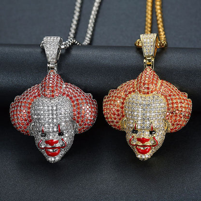 Iced Pennywise Head Pendant