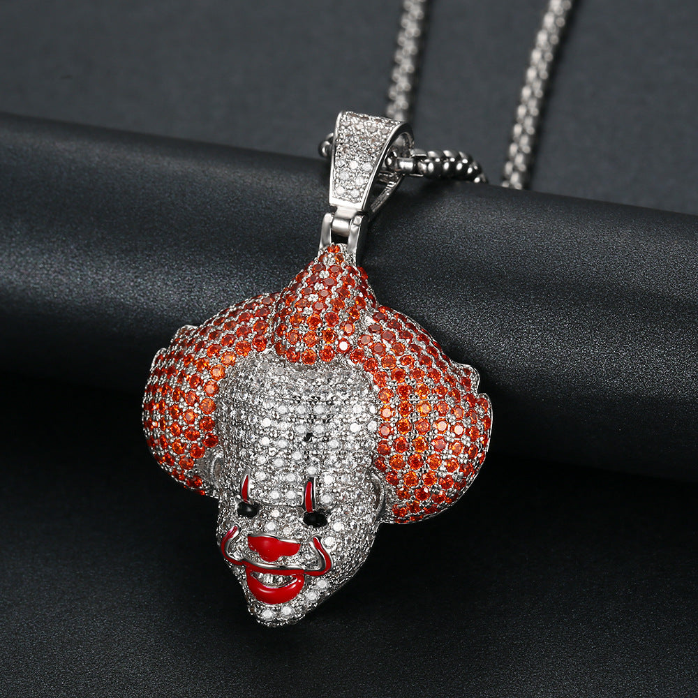 Iced Pennywise Head Pendant