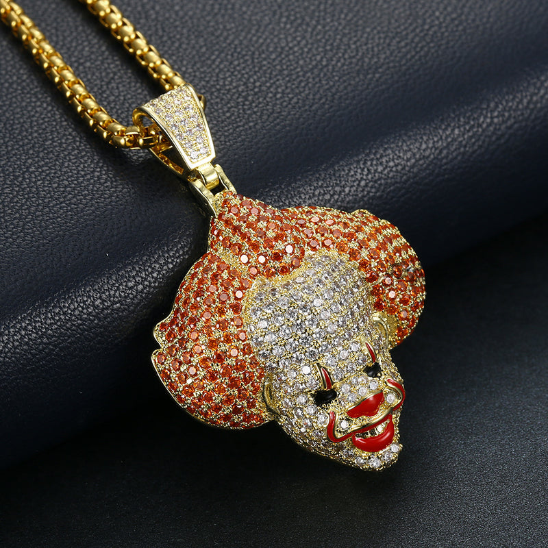 Iced Pennywise Head Pendant