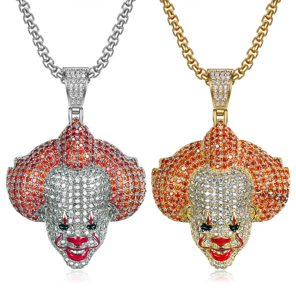 Iced Pennywise Head Pendant